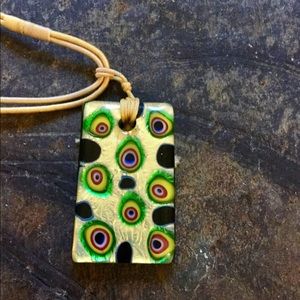 Unique glass necklace